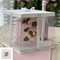 Cake Box - Clear Display Box with Ribbon - 10 inch (x 10 in Tall)
