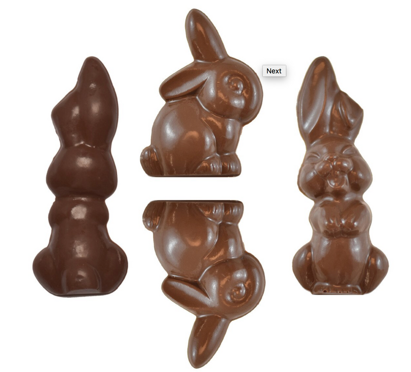 Chocolate Mould - 3D Easter Rabbits