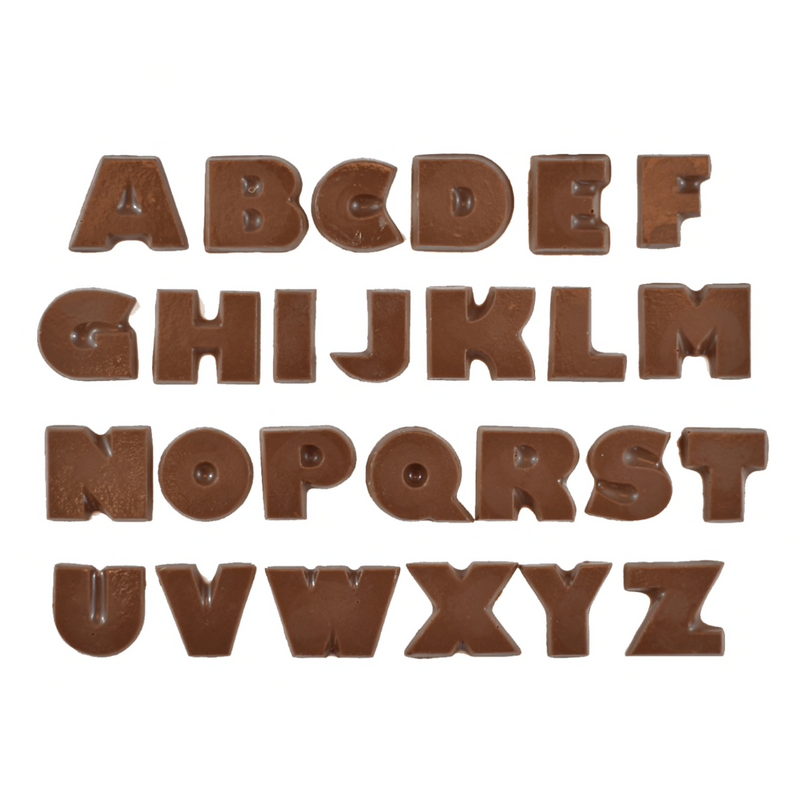 Chocolate Mould - Alphabet (with recipe card)