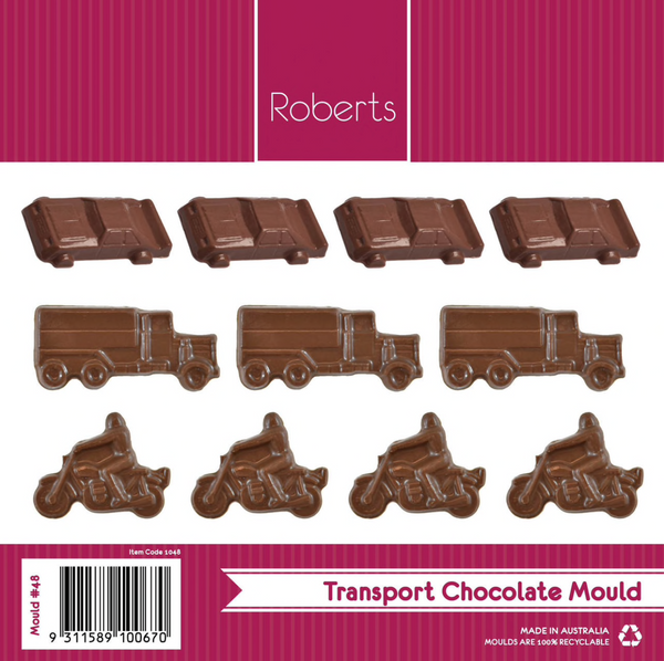 CARS PLANES BOATS TRUCKS MOTORBIKES BALLS CHOCOLATE MOULD #48