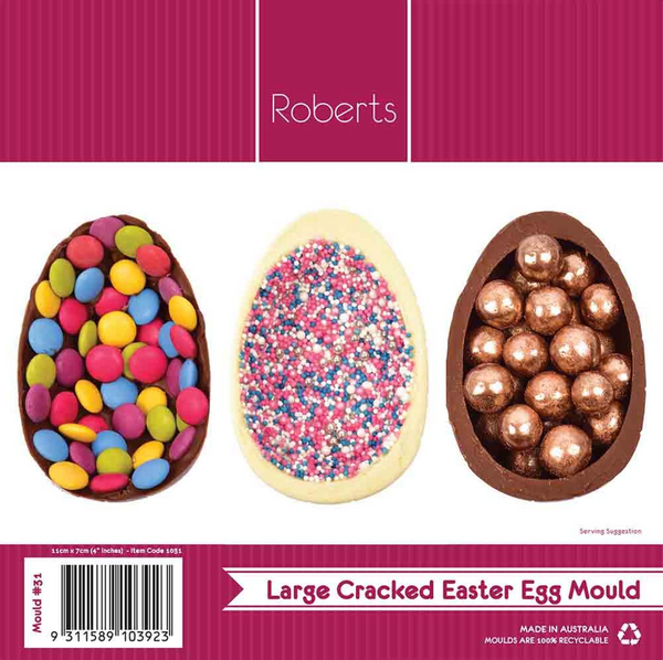 CRACKED EASTER EGG 11.5CM CHOCOLATE MOULD #31