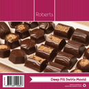 DEEP FILL SWIRLS CHOCOLATE MOULD WITH RECIPE CARD
