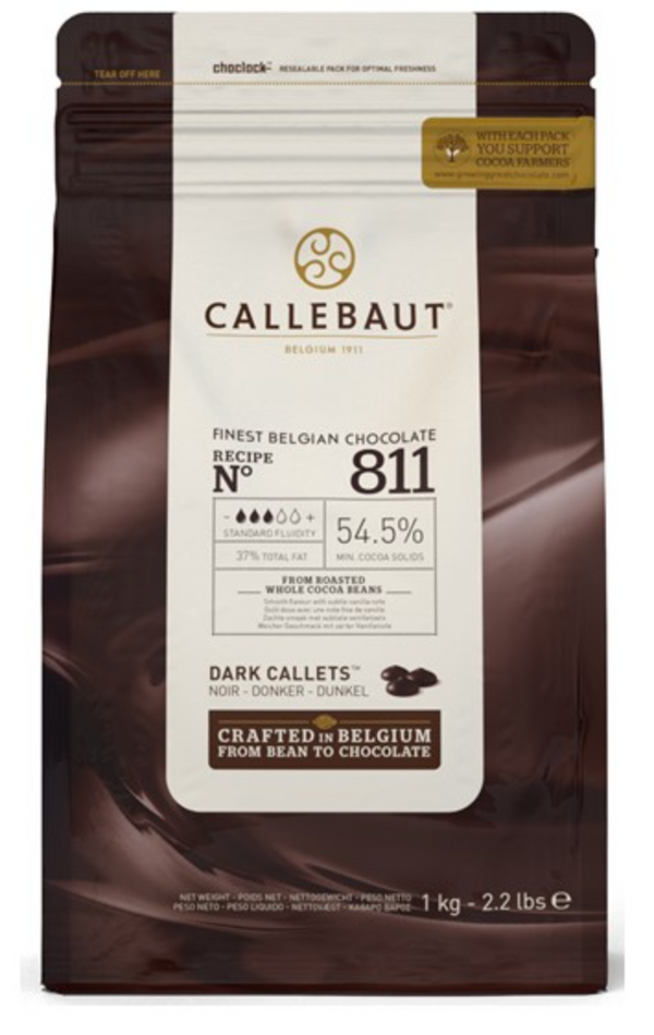 Callebaut Dark Couverture Chocolate Callets (Melts) 55% - 1kg
