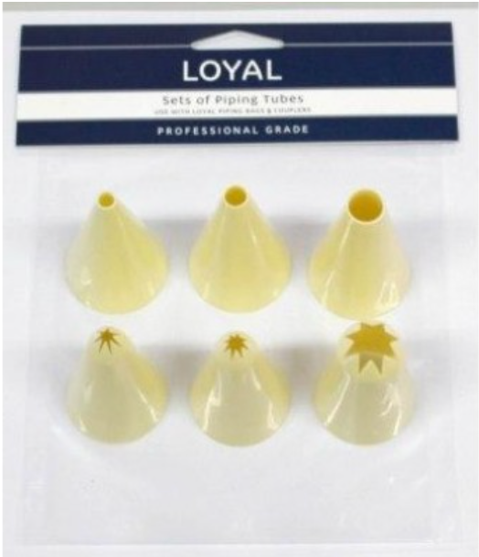 Piping Tips - Round & Star (6 pc Asstd) Thermoplastic – Latorta