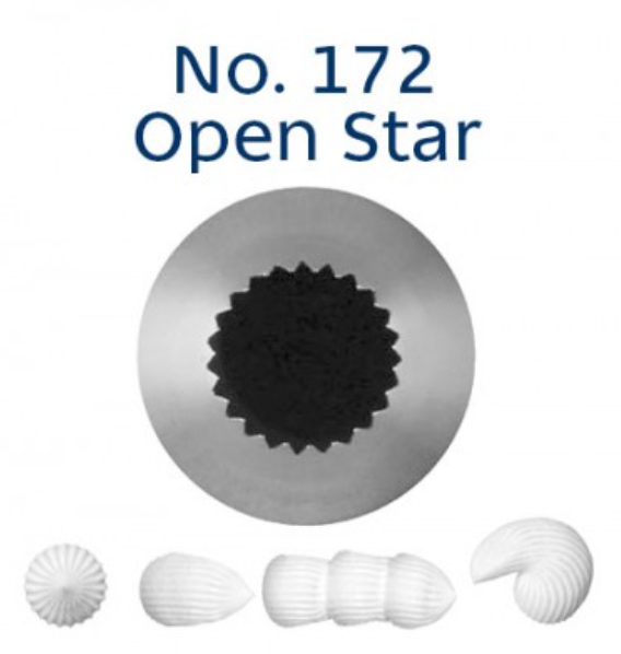 No 172 French Star Medium Piping Tip - Loyal