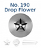 No 190 Drop Flower Medium Piping Tip - Loyal