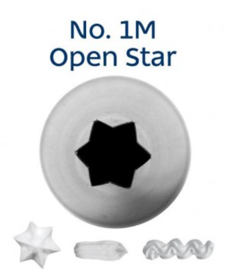 No 1M Open Star Medium Piping Tip - Loyal