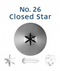 No 26 Closed Star Piping Tip - Loyal