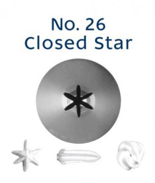 No 26 Closed Star Piping Tip - Loyal