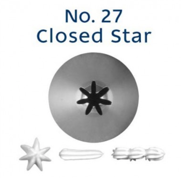 No 27 Closed Star Piping Tip - Loyal