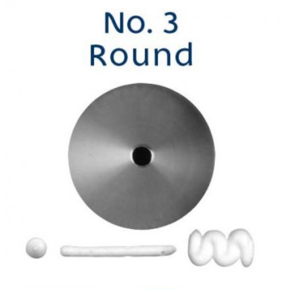 No 3 Round Piping Tip - Loyal