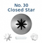 No 30 Closed Star Piping Tip - Loyal