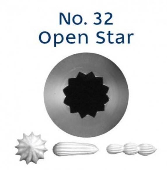 No 32 Open / French Star Piping Tip - Loyal