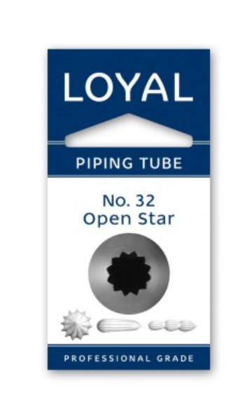 No 32 Open / French Star Piping Tip - Loyal