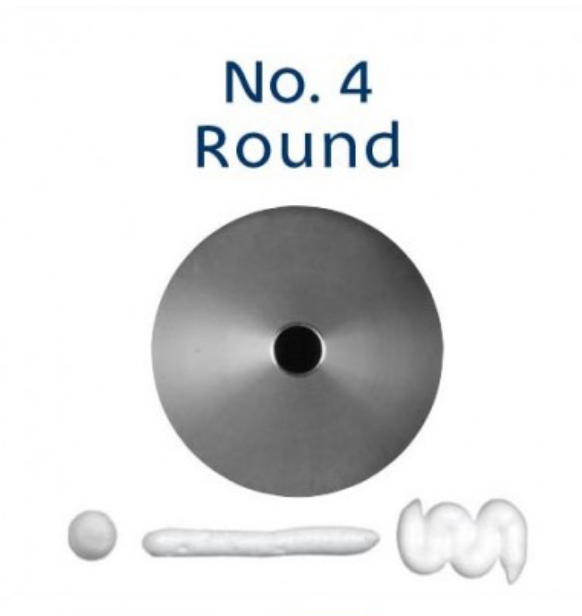 No 4 Round Piping Tip - Loyal