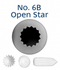 No 6B French Star Medium Piping Tip - Loyal