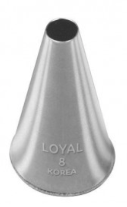 No 8 Round Piping Tip - Loyal