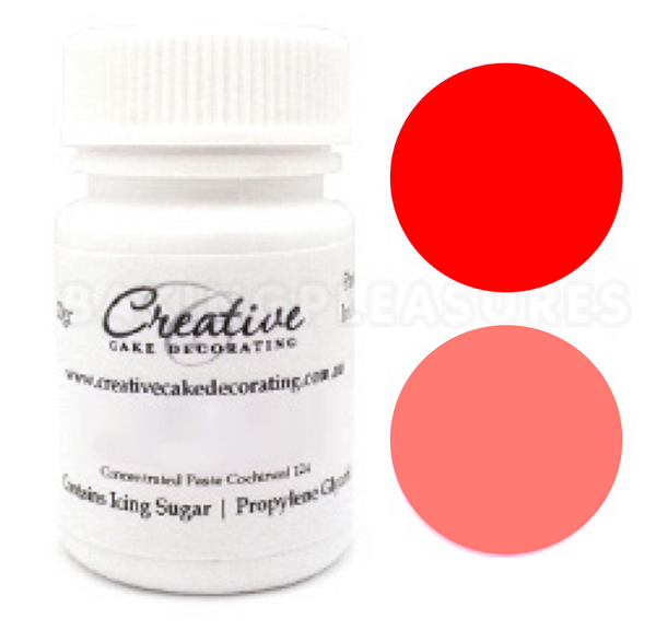 Creative Natural Paste Colours - Red - 20g