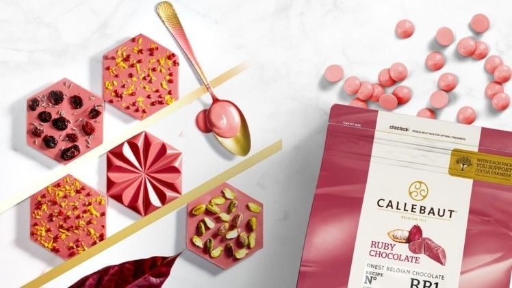 Callebaut Ruby Couverture Chocolate Callets 47.3% - 400g