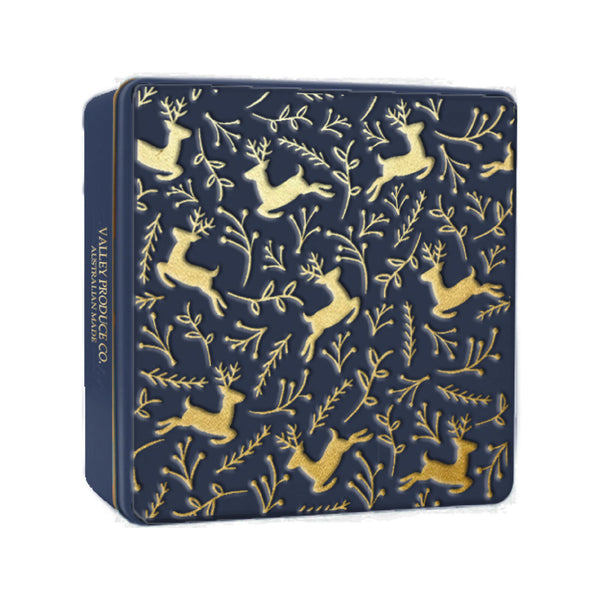 Shortbread - Gold Reindeer Tin Shortbread Biscuits 150g - Valley Produce Co