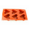Silicone Chocolate Mould - Deep Heart 6 Cavity
