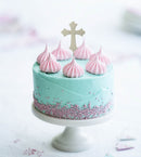 Cross - silver Plated Cake Topper