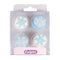 Sugar Decorations - Snowflake Cupcake Toppers 12pk