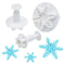 Cutters - Snowflake Plunger Cutter Set - 3pc