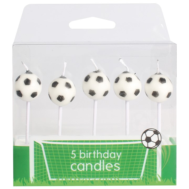 Candles - Soccer Balls 5pc