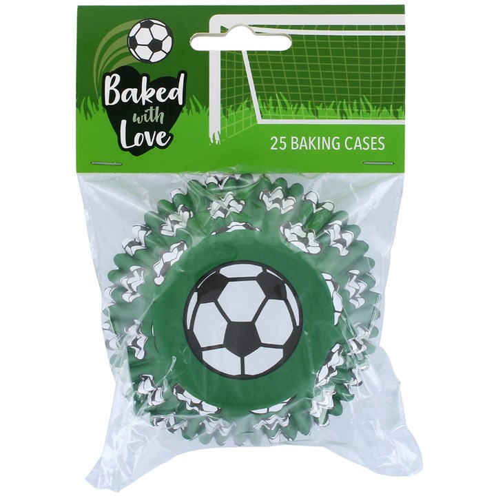 Cupcake Cases - Soccer - Foil 25pk (std size)