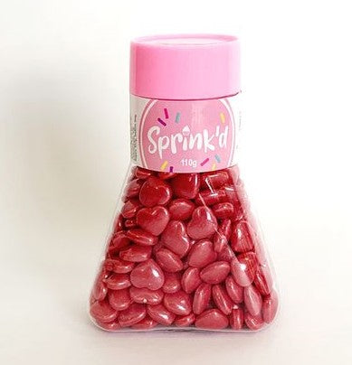 SPRINK'D RED HEARTS SPRINKLES - 110g