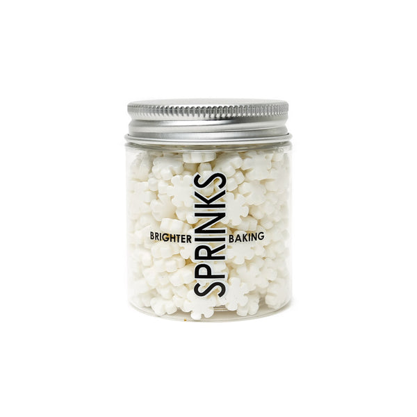 Sprinkles - Snowflakes Small White 70g
