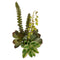 Floristry - Mixed Greens Succulent Spray Artificial Flowers