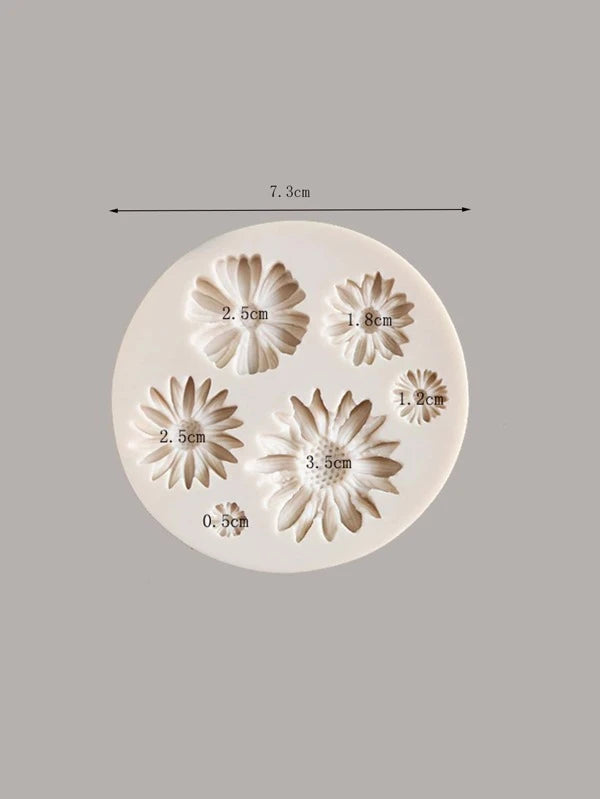 Silicone Mould - Sunflowers (6 Cavities)