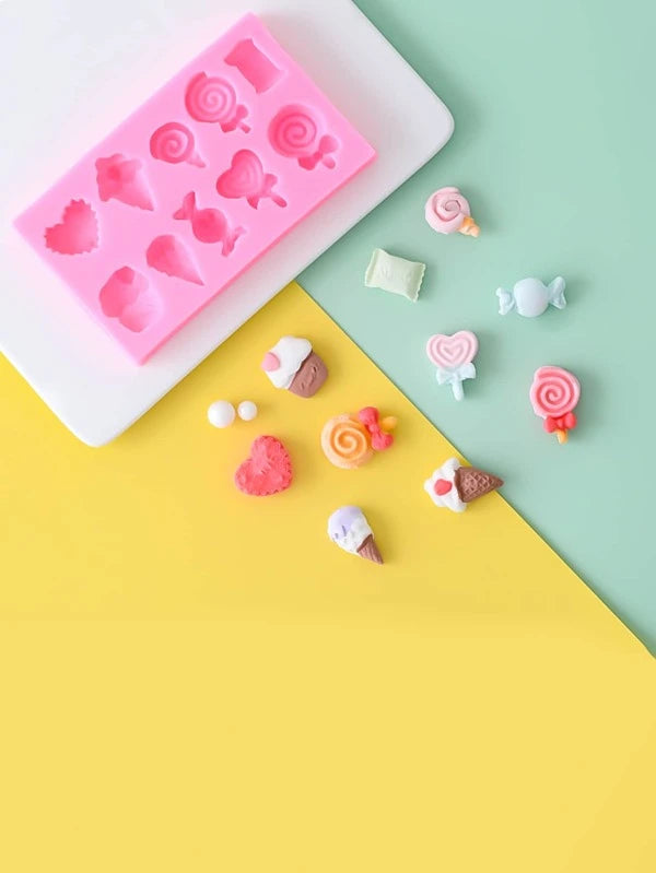 Silicone Mould - Tiny Heart & Sweet Treats