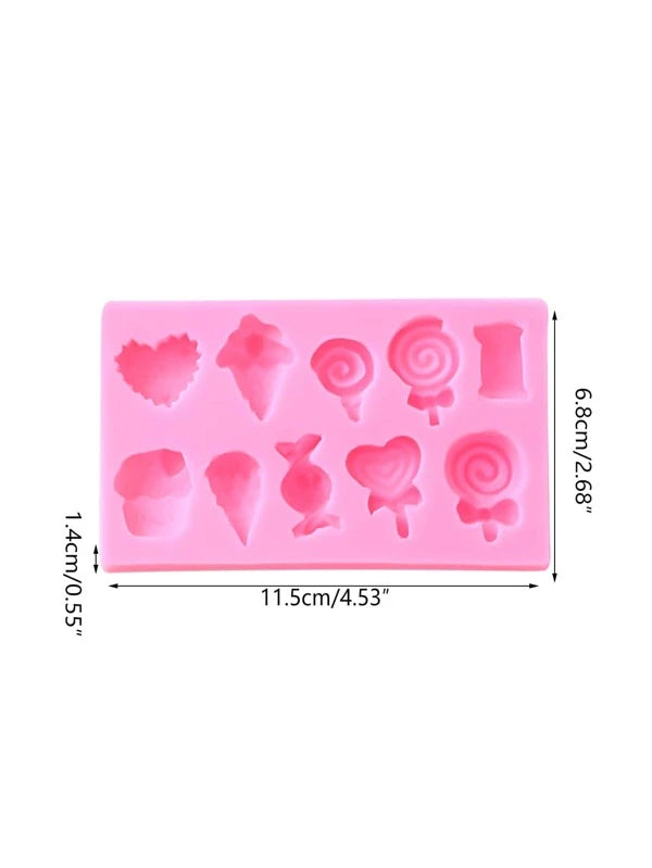 Silicone Mould - Tiny Heart & Sweet Treats