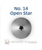 No 14 Open Star (5 Point) Small Piping Tip - Loyal