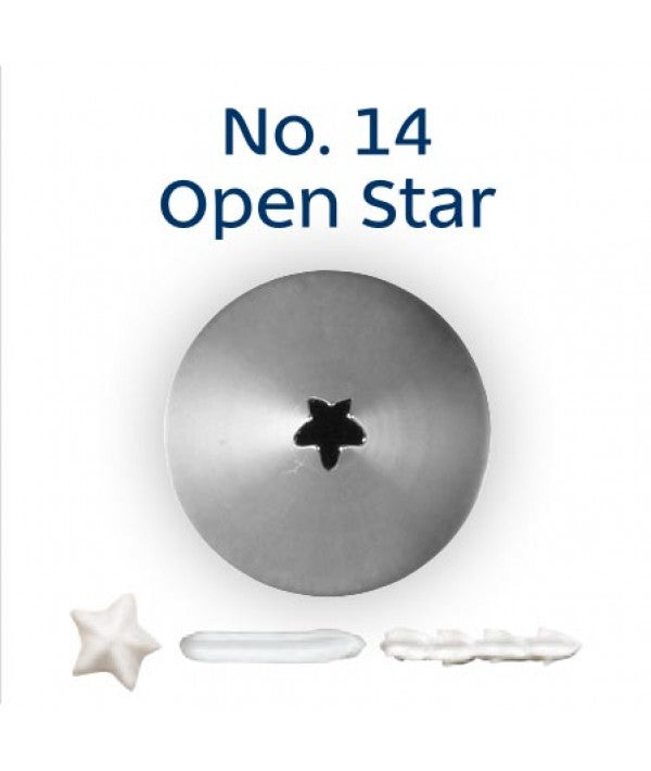No 14 Open Star (5 Point) Small Piping Tip - Loyal