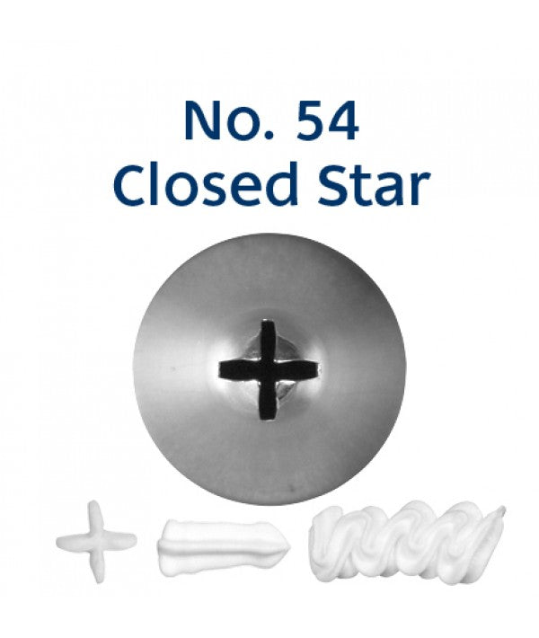 No 54 Closed Star Small Piping Tip - Loyal