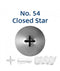 No 54 Closed Star (Hydrangea) Small Piping Tip - Loyal