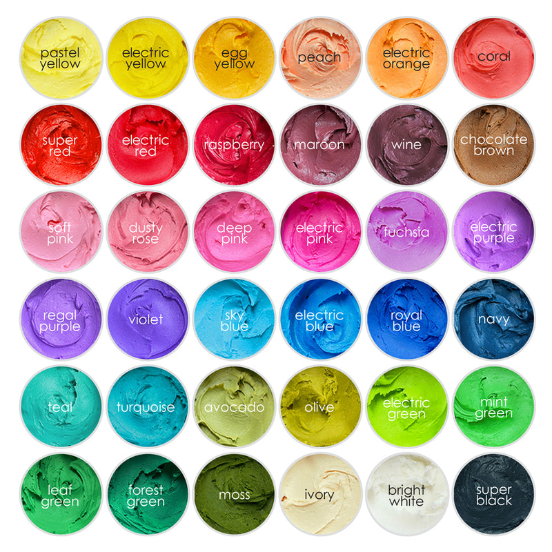 Vivid Gel Paste Food Colour Set - Sunset 6 Pack (x21g)