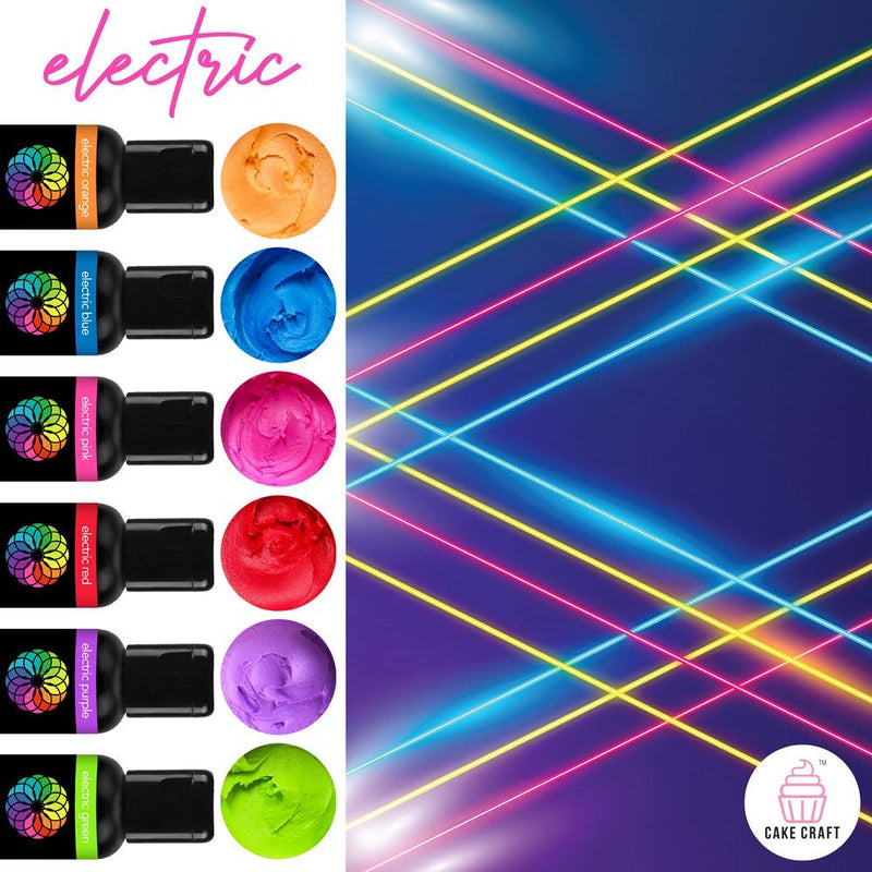 Vivid Gel Paste Food Colour Set - Electric 6 Pack (x21g)
