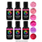 Vivid Gel Paste Food Colour Set - Pink Passion 6 pack (x21g)