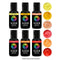 Vivid Gel Paste Food Colour Set - Sunset 6 Pack (x21g)