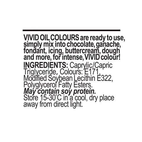Vivid - White - Oil Based Chocolate Colour 21g