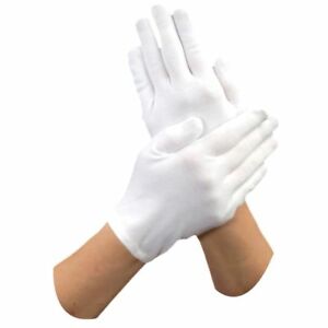 Gloves - White Cotton Food Prep Gloves (1 Pair)