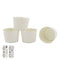 Cupcake Cups - White Self Standing Baking Cups 30pk