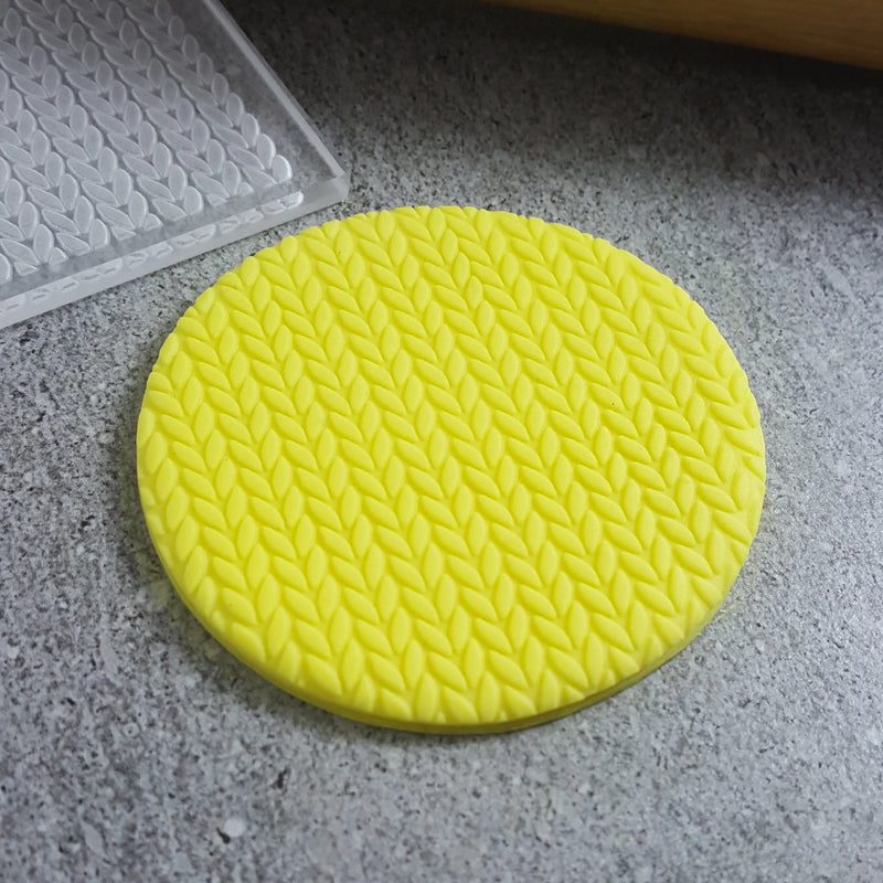 Debosser - Knitted Wool Pattern Texture Plate / Embosser