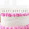 Silver - Happy Birthday - Candle