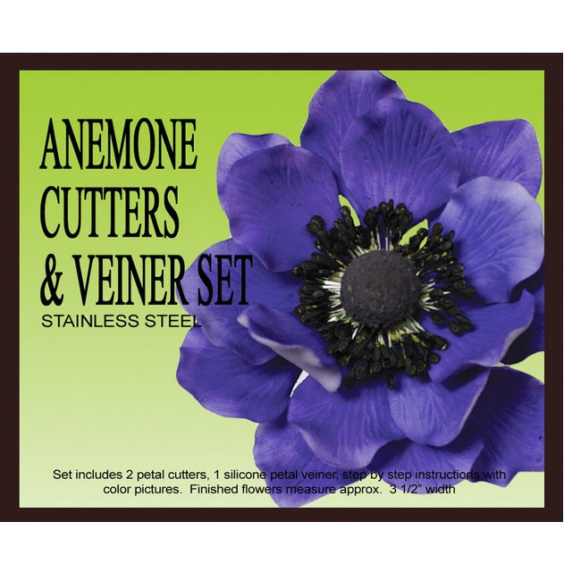 Anemone Cutter & Veiner Set - Petal Crafts